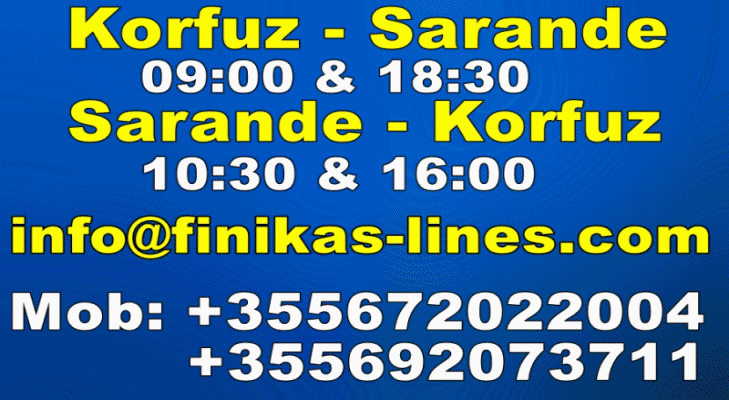 Corfu &#8211; Saranda ferry &#8211; Corfu to Saranda ferry timetable