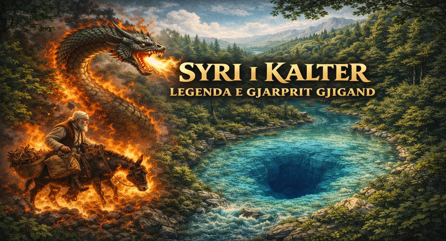 Syri i Kalter, legjenda e gjarprit gjigant