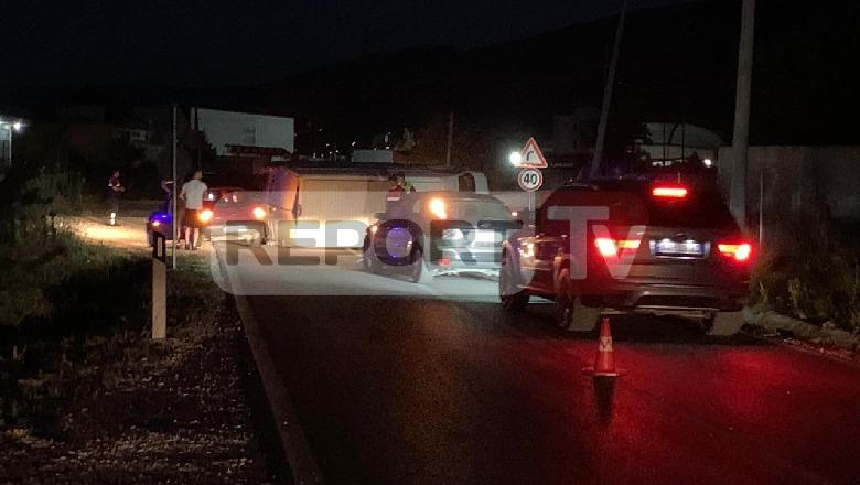 Aksident në aksin Gjirokastër-Kakavijë! Furgoni humb kontrollin dhe përmbyset