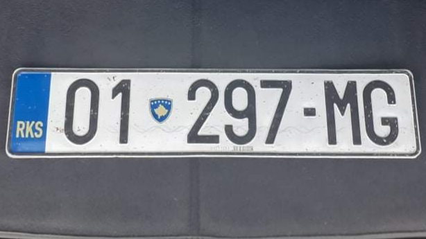 Është gjetur kjo targë automjeti e Kosovës