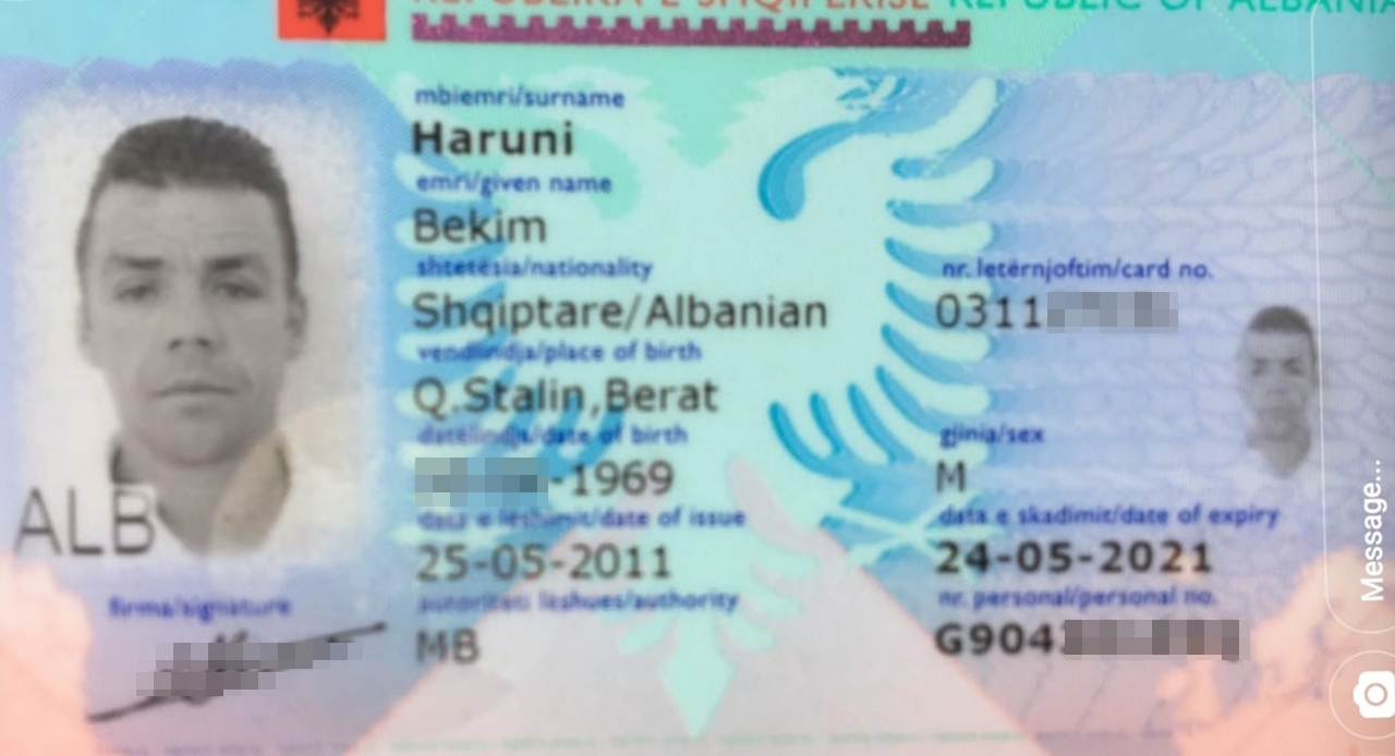 Gjendet kartë identiteti e humbur në Sarandë