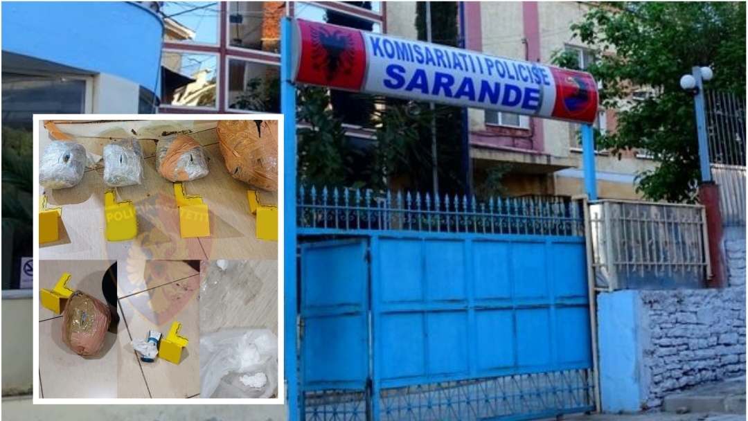 Policia e Sarandës kontroll në lokal, kapen 2.5 kg kanabis dhe kokainë