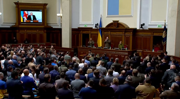 Kryeministri britanik fjalim në Parlamentin ukrainas, Britania ndihmë 300 milionë £
