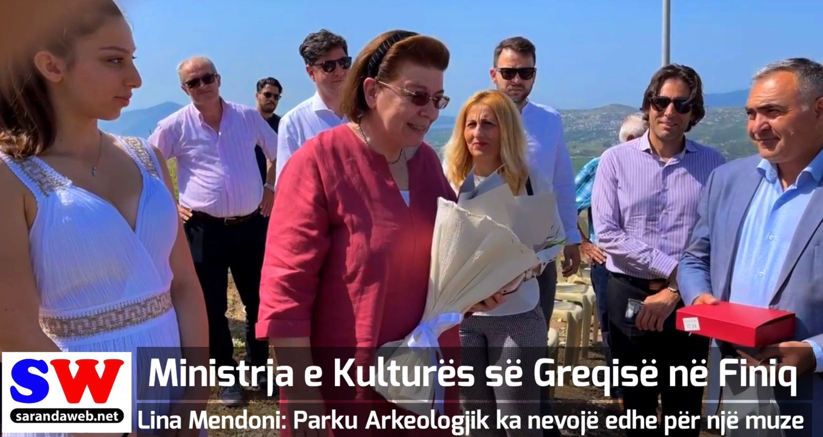 Ministrja e Kulturës së Greqisë Lina Mendoni vizitë në qytetin antik Finiq