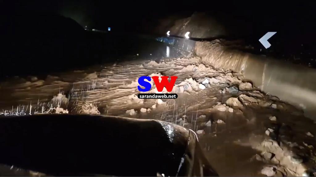 Përrenjtë e Skërficës vërshojnë në rrugën Kardhiq &#8211; Delvinë (VIDEO)