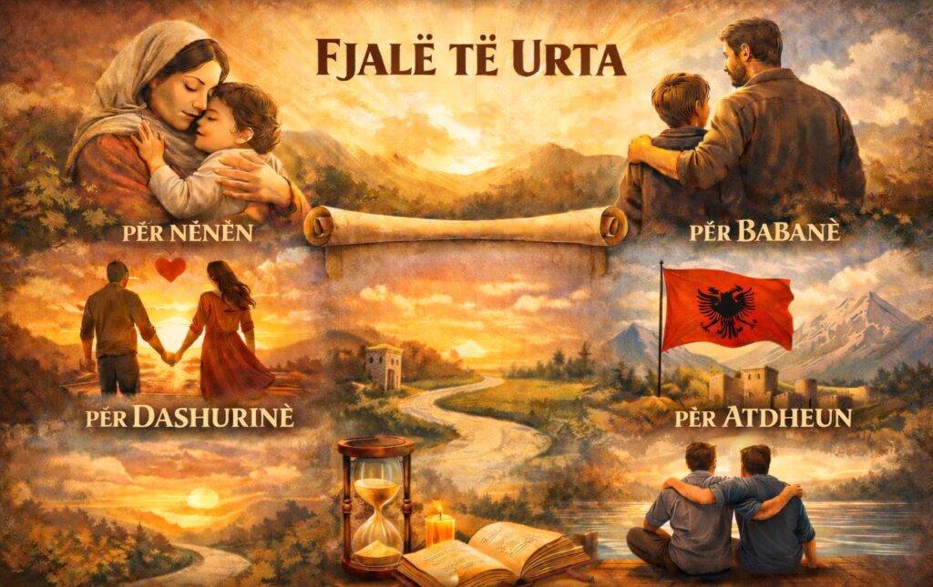 Fjale te urta për nënën, per babane, fjale te urta per dashurinë, per Atdheun, jetën, shokun etj