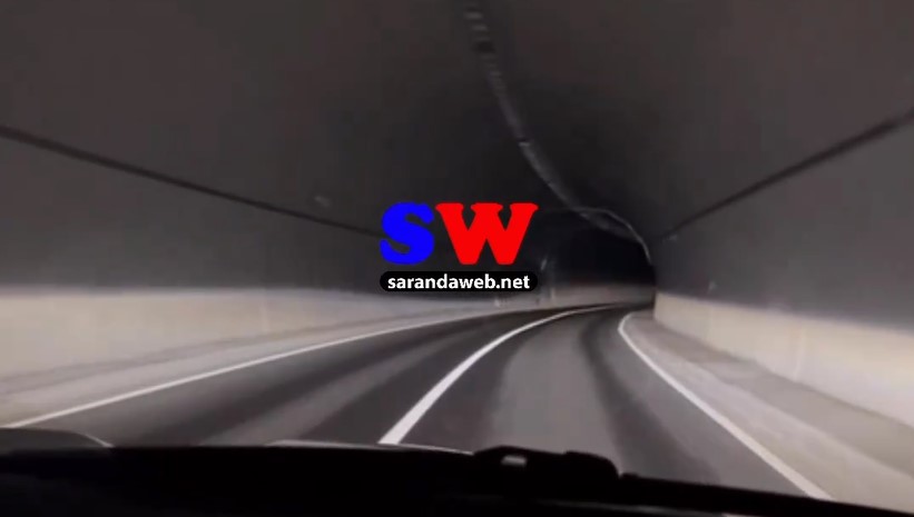 VIDEO / Fiken dritat në tunelin e rrugës Kardhiq &#8211; Delvinë