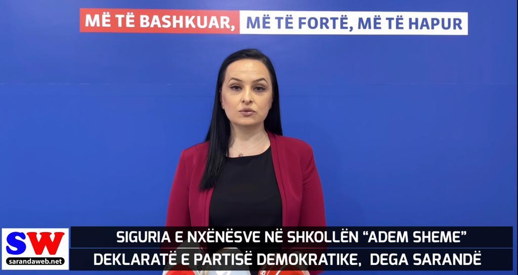 Siguria në shkollën “Adem Sheme”, reagon Partia Demokratike Dega Sarandë