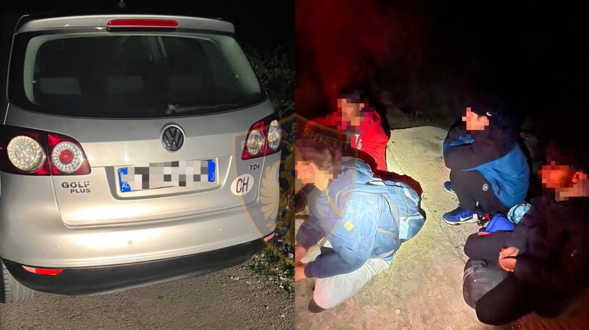 19-vjeçari kapet duke transportuar me automjet 4 shtetas të huaj, prangoset nga Policia