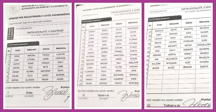 EKSKLUZIVE &#8211; Lista e kandidatëve të PS për Këshillin Bashkiak Sarandë