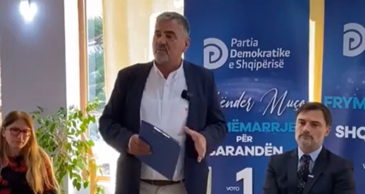 Prezantimi i Skender Muço, kandidat për kryetar bashkie në Sarandë, i PD të Enkelejd Alibeajt