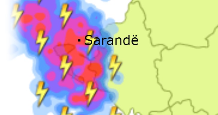 Parashikimi i Motit: Saranda dhe Ksamili gdhihen me reshje të shumta shiu