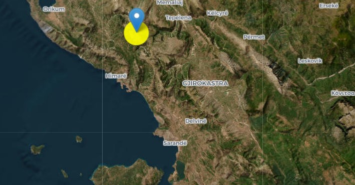 Tërmeti shkund jugun e vendit, ndihet në Sarandë dhe Delvinë