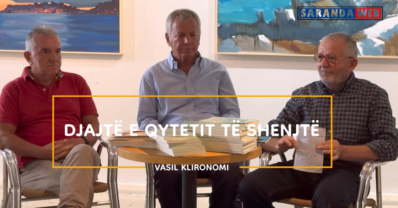 Vasil Klironomi promovon në Sarandë librin &#8220;Djajtë e qytetit të shenjtë&#8221;- VIDEO