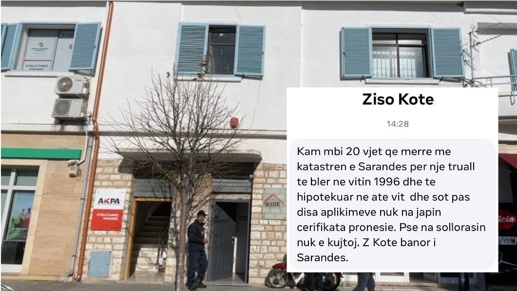 Qytetari ankohet në Saranda Web: Nuk e kuptoj pse na sorollasin në Kadastrën e Sarandës