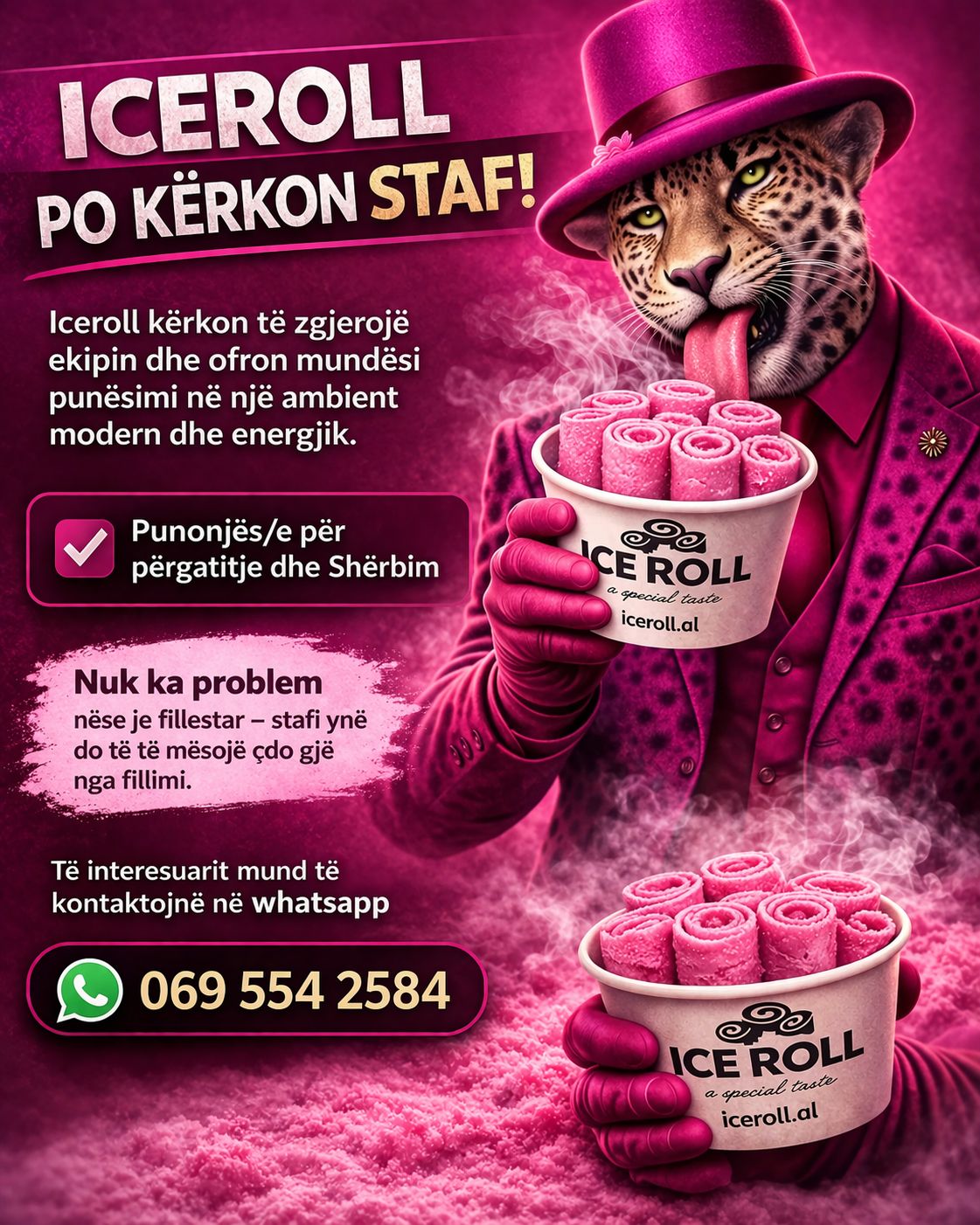 ICEROLL Sarandë & Ksamil kërkon të punësojë staf për të zgjeruar ekipin