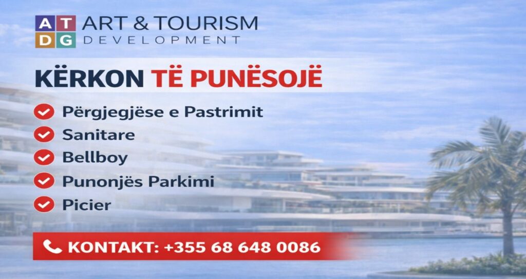 Njoftim punësimi nga Art & Tourism Development Group