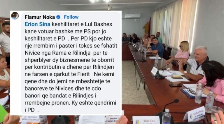Flamur Noka nuk u beson dot syve që kryetari i emëruar prej tij votoi PRO