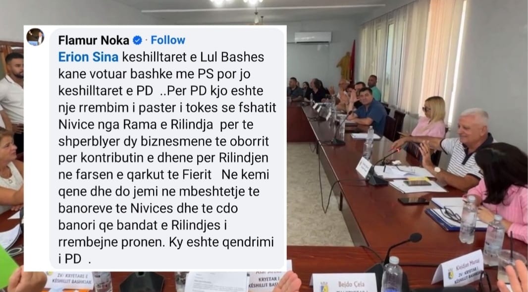 Famur Noka nuk u beson dot syve që kryetari i emëruar prej tij votoi PRO