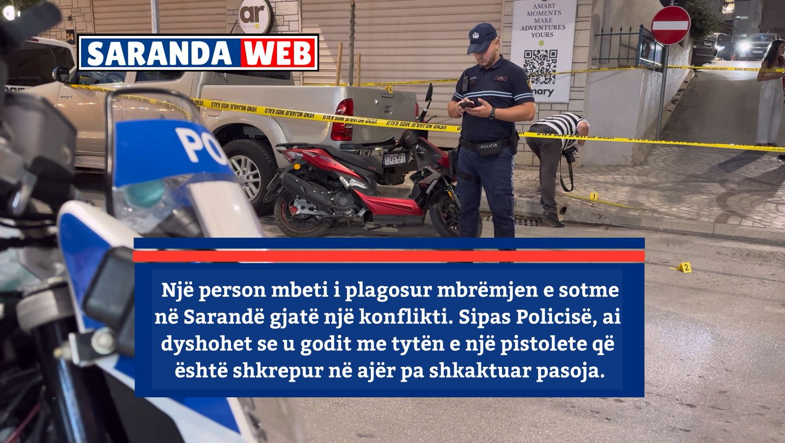 Sherr në Sarandë, ish-efektivi goditet me tytën e pistoletës. Policia: Arma u shkreh në ajër &#8211; VIDEO