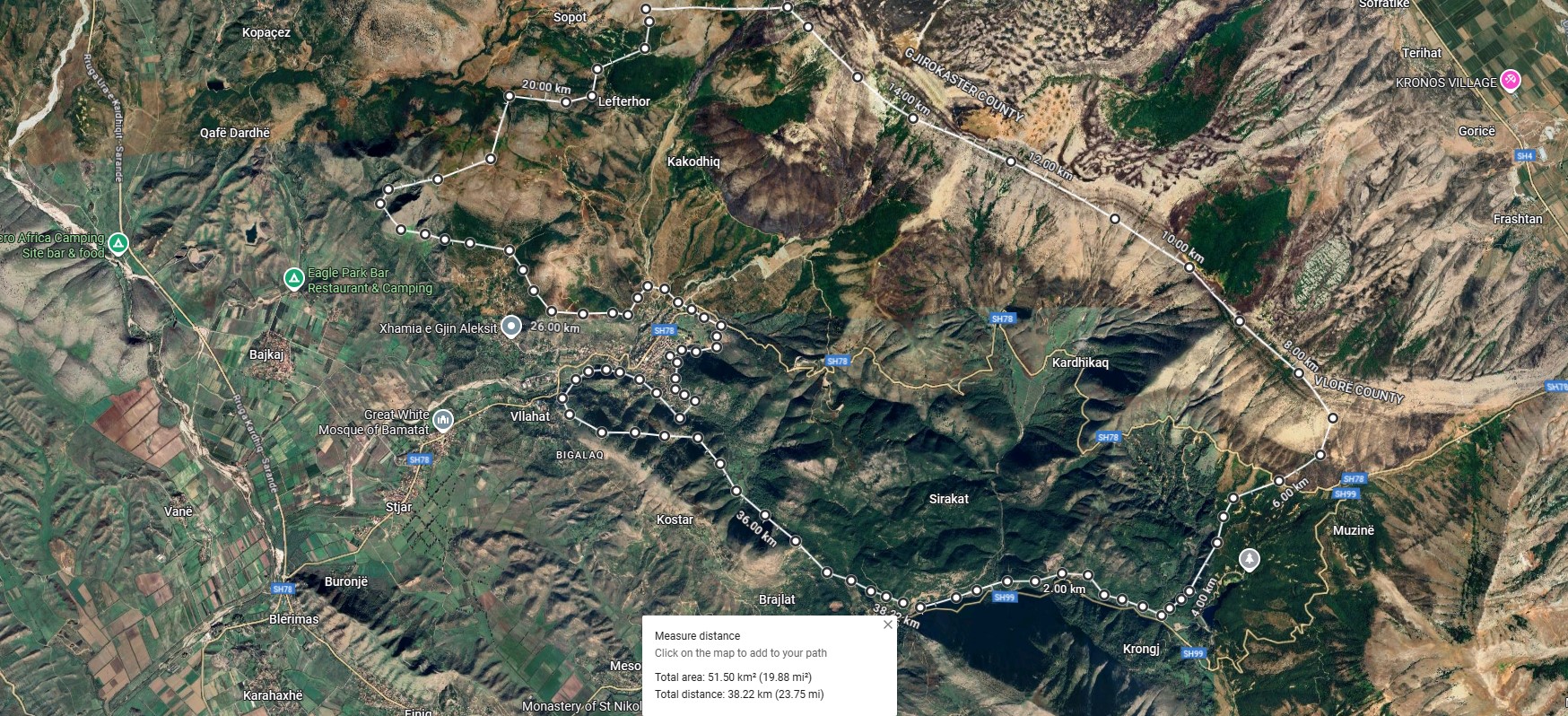 Zjarri në Delvinë dogji 40 km2 dhe një perimetër prej 50 km