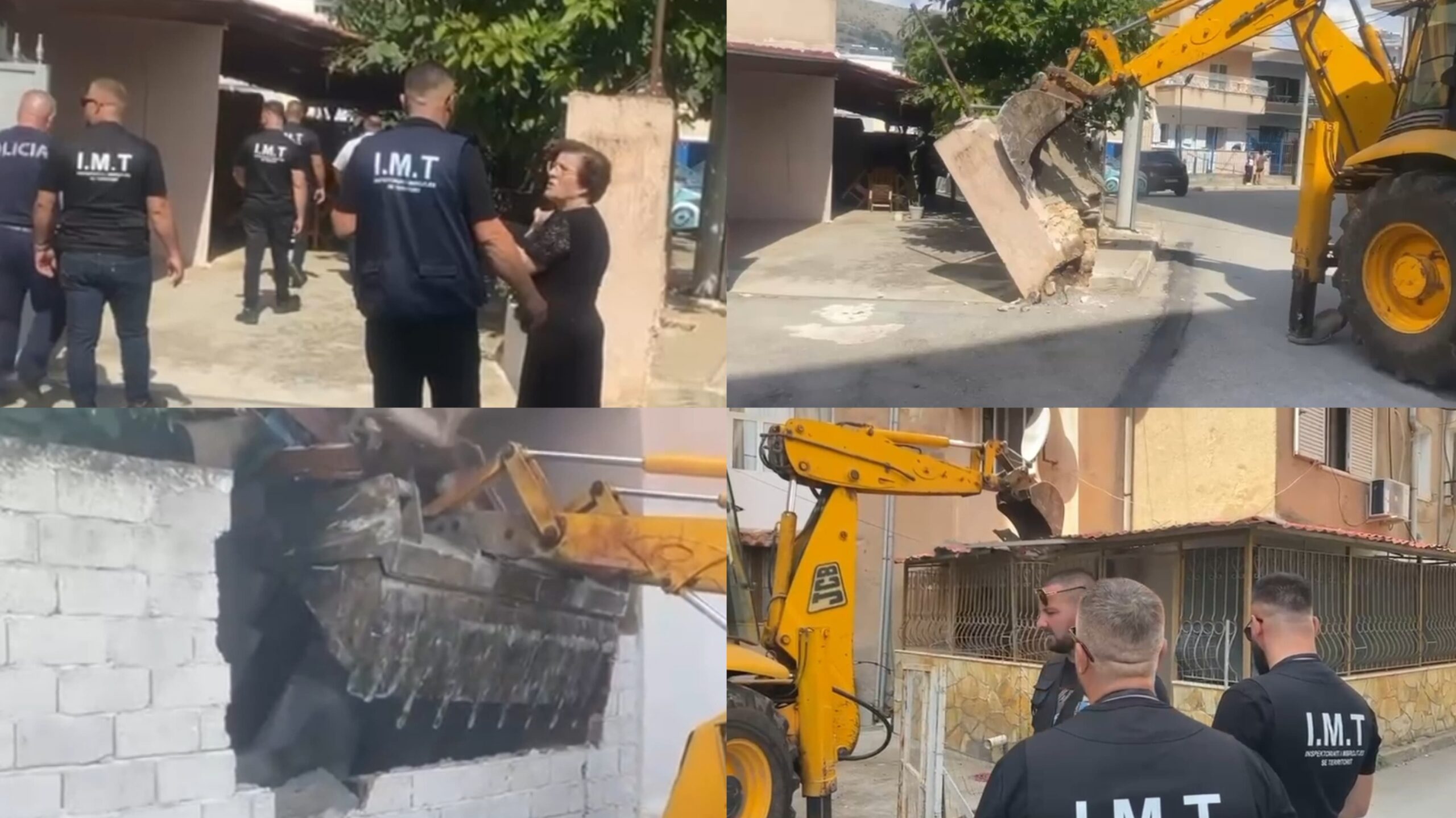 Sarandë: Dita e dytë e aksionit për prishjen e ndërtimeve pa leje &#8211; VIDEO
