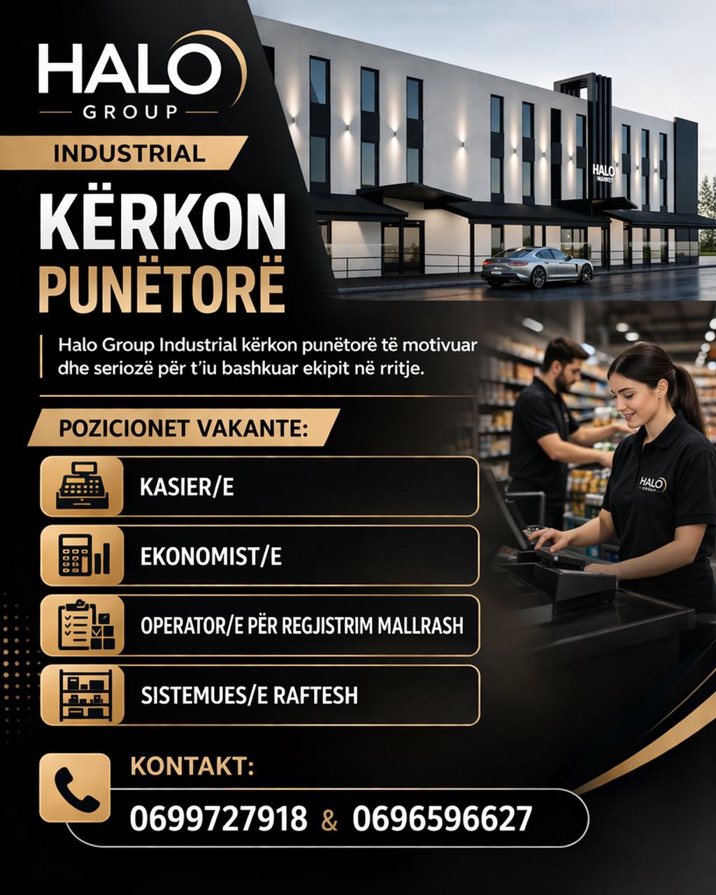 Halo Group Industrial kërkon punëtorë të motivuar dhe seriozë