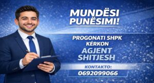 Progonati shpk kërkon të punësojë Agjent Shitjesh në Sarandë