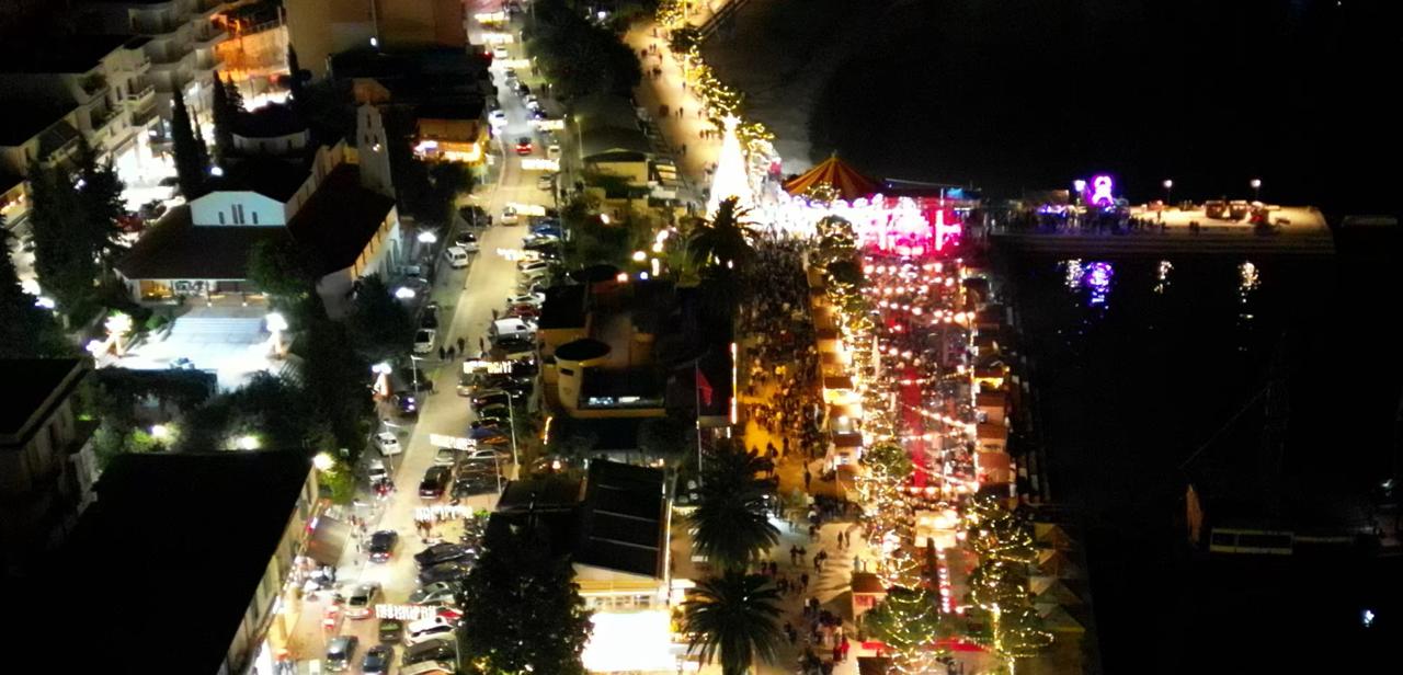 Saranda ndez dritat e festave të fundvitit &#8211; VIDEO