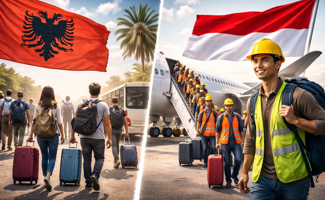Shqiptarët ikin, qeveria negocion për punëtorë nga Indonezia / Alarm për mbrojtjen, kushtet e punës dhe mashtrimet