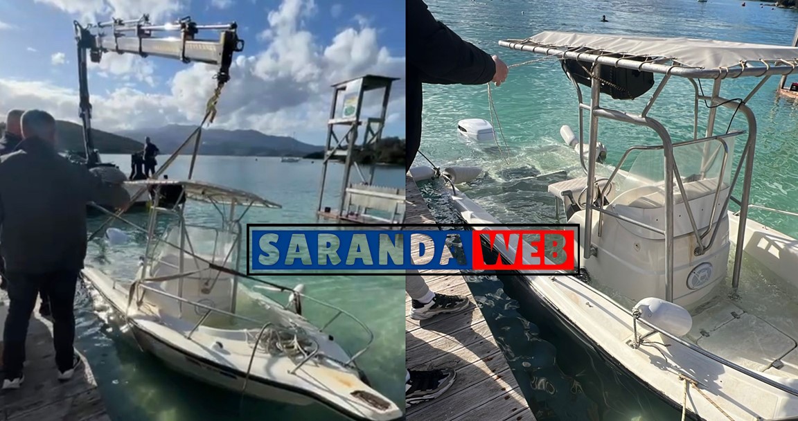 Mbytet një varkë turistike në Ksamil, shkak dyshohet konkurenca – VIDEO