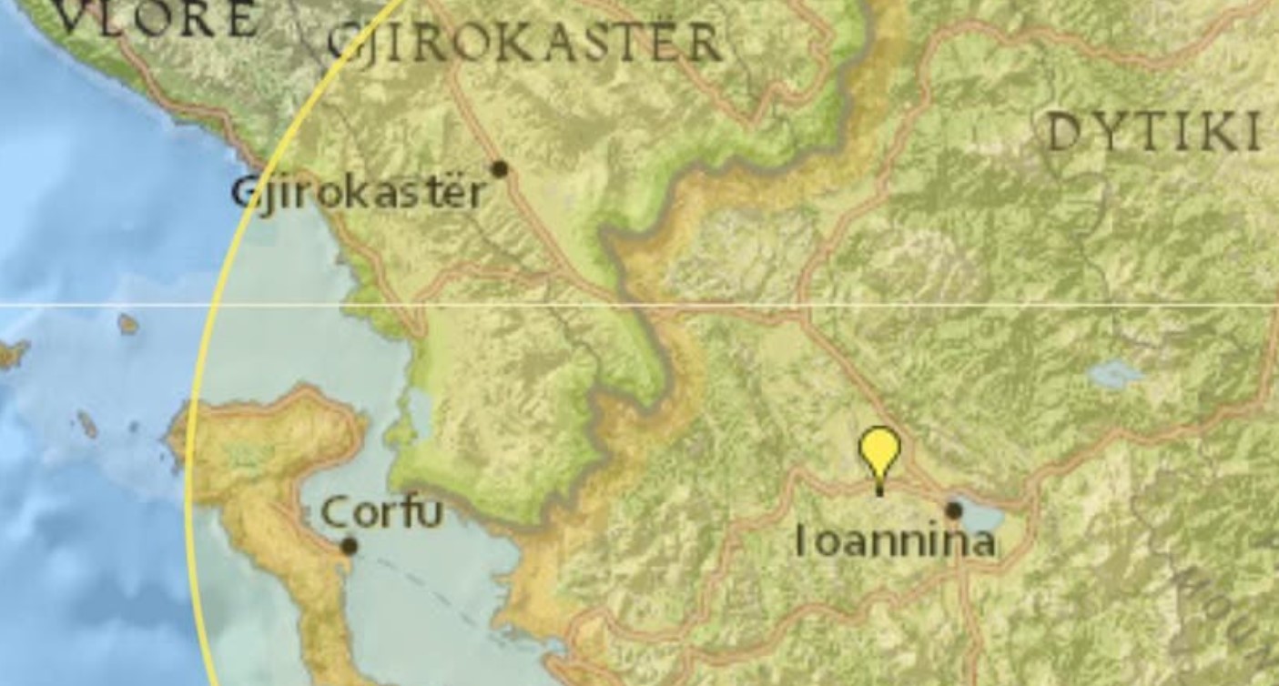 Tërmet 5.4 ballë në Greqi, lëkundjet ndihen edhe në jug të Shqipërisë