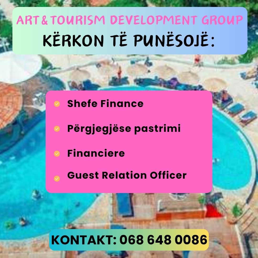 Art & Tourism Development Group kërkon staf në Sarandë
