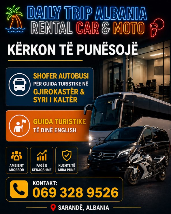 Daily Trip Albania kërkon Shofer autobusi dhe Guida turistike