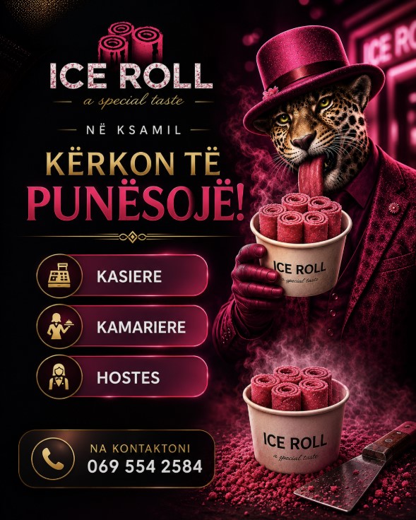 ICE ROLL Ksamil kërkon Kasiere, Kamarier/e dhe Hostes