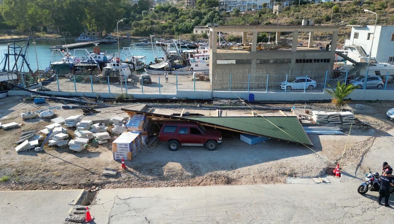 Ra nga çatia e një objekti në ndërtim te Porti i Limionit, niset me helikopter në gjendje të rëndë