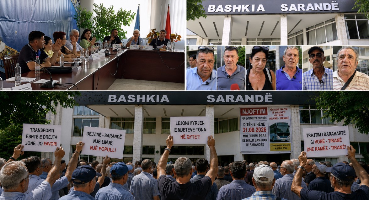 Banorët e Delvinës protestë të hënën në Sarandë, gjatë mbledhjes së Këshillit Bashkiak