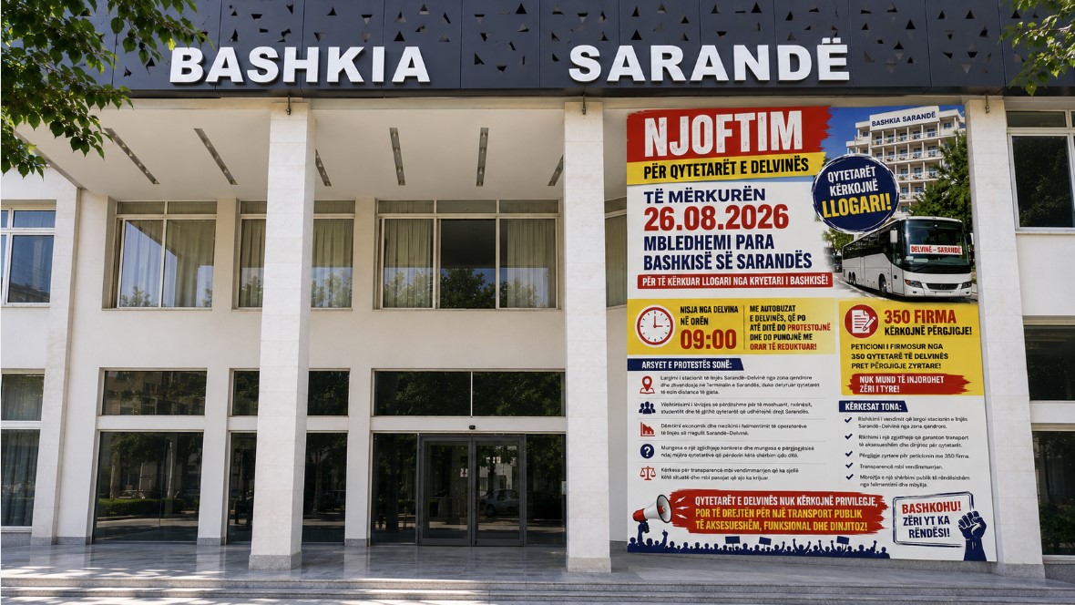 Delvinë-Sarandë linjë urbane – banorët e Delvinës do të protestojnë përpara dyerve të bashkisë