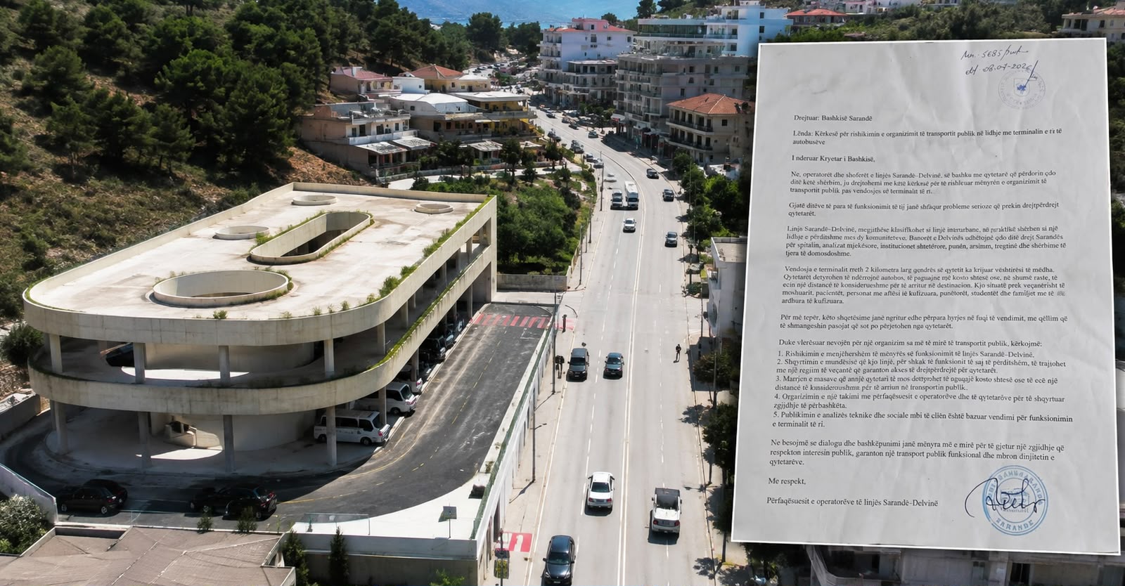 350 banorë të Delvinës peticion kundër Terminalit, të lejohet hyrja në qytet