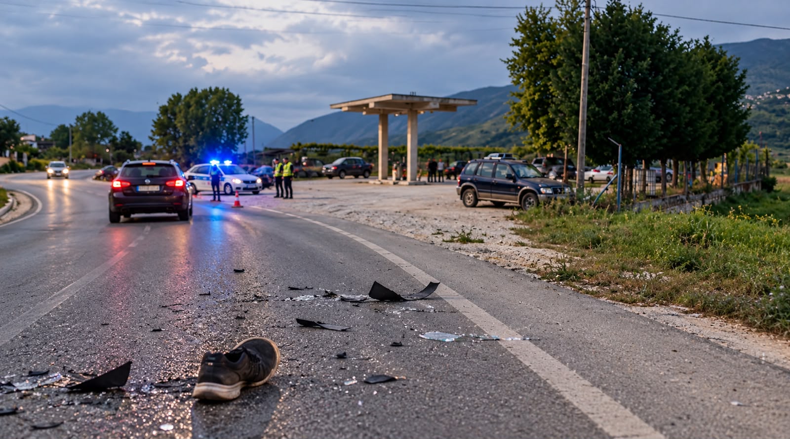 Aksident i rëndë në Livadhja, i plagosuri në Spitalin e Traumës; automjeti u largua nga vendngjarja