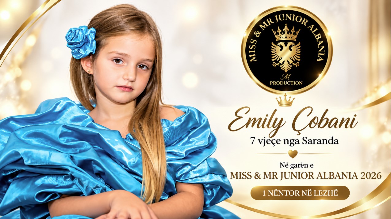 Emily Çobani, një tjetër përfaqësuese nga Saranda në “Miss & Mr Junior Albania 2026”