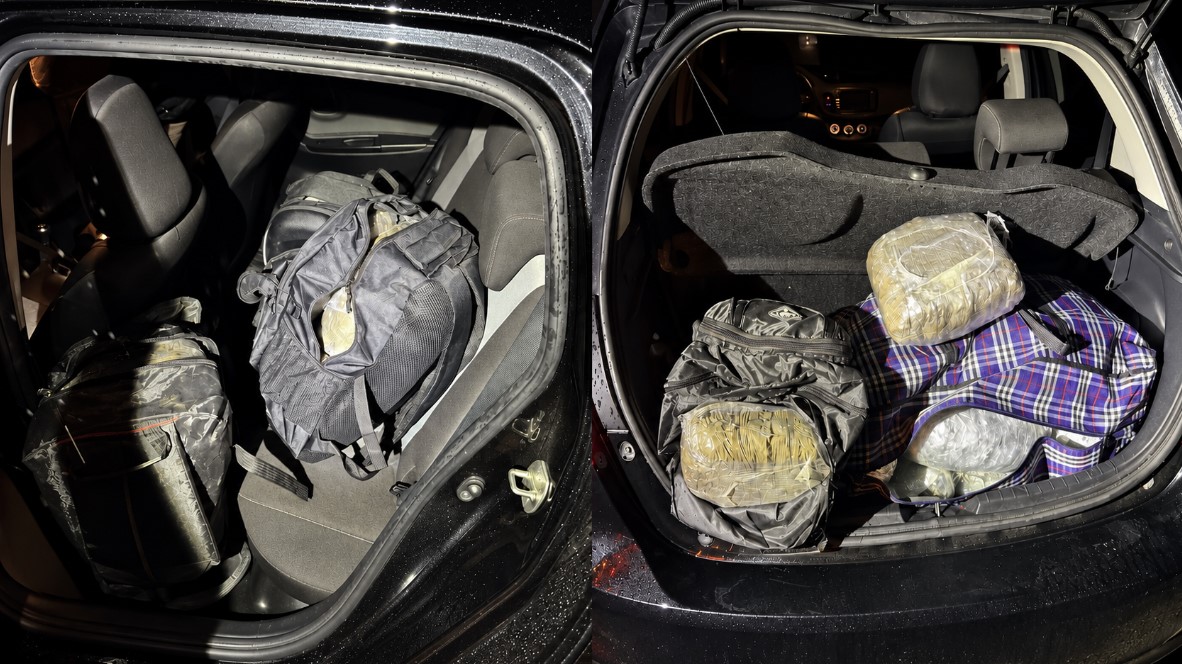 Sekuestrohen 36 kilogramë kanabis dhe para në dy makina ku udhëtonin tre persona