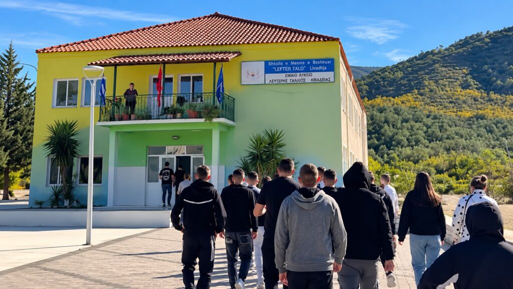 Protestë në gjimnazin “Lefter Talo” në Livadhja, 30 nxënës kërkojnë rikthimin e transportit